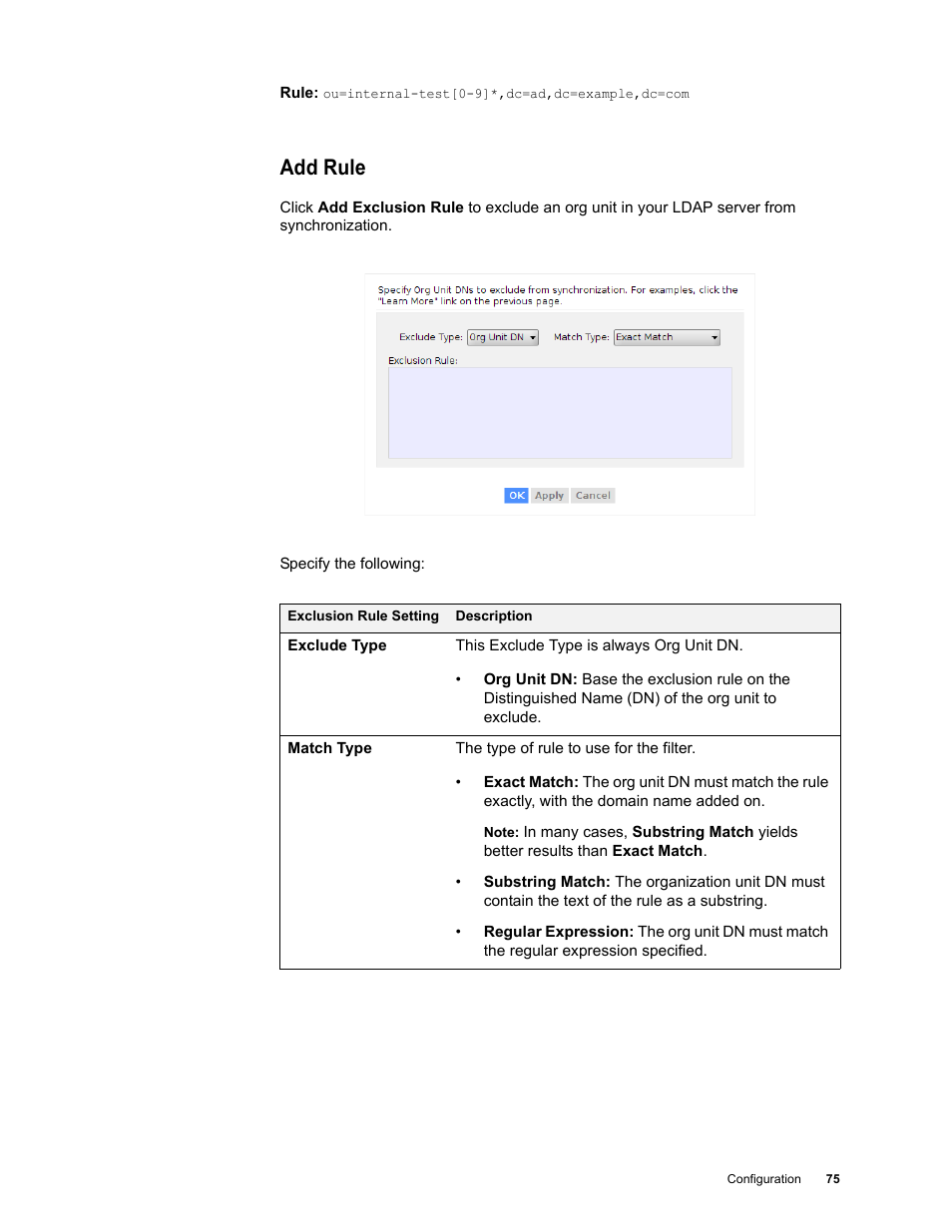 Add rule | Google Apps Directory Sync Administration Guide User Manual | Page 75 / 146