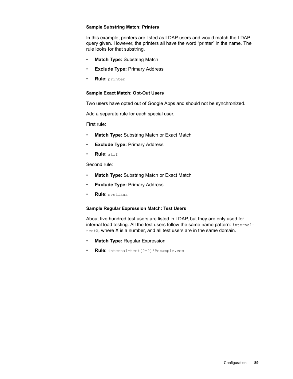 Google Apps Directory Sync Administration Guide User Manual | Page 89 / 146