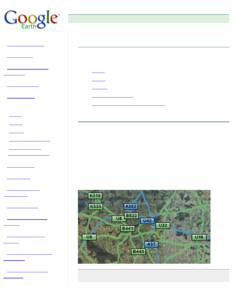 Using map features - google earth user guide, Using map features, Roads | Google earth user guide | Google Earth User Guide User Manual | Page 35 / 131