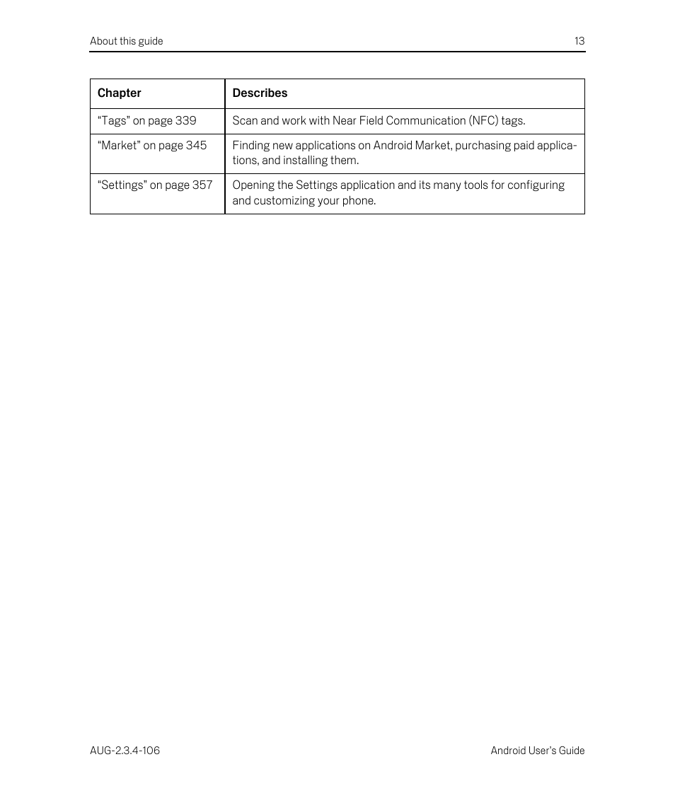 Google Android 2.3.4 Users Guide User Manual | Page 13 / 384