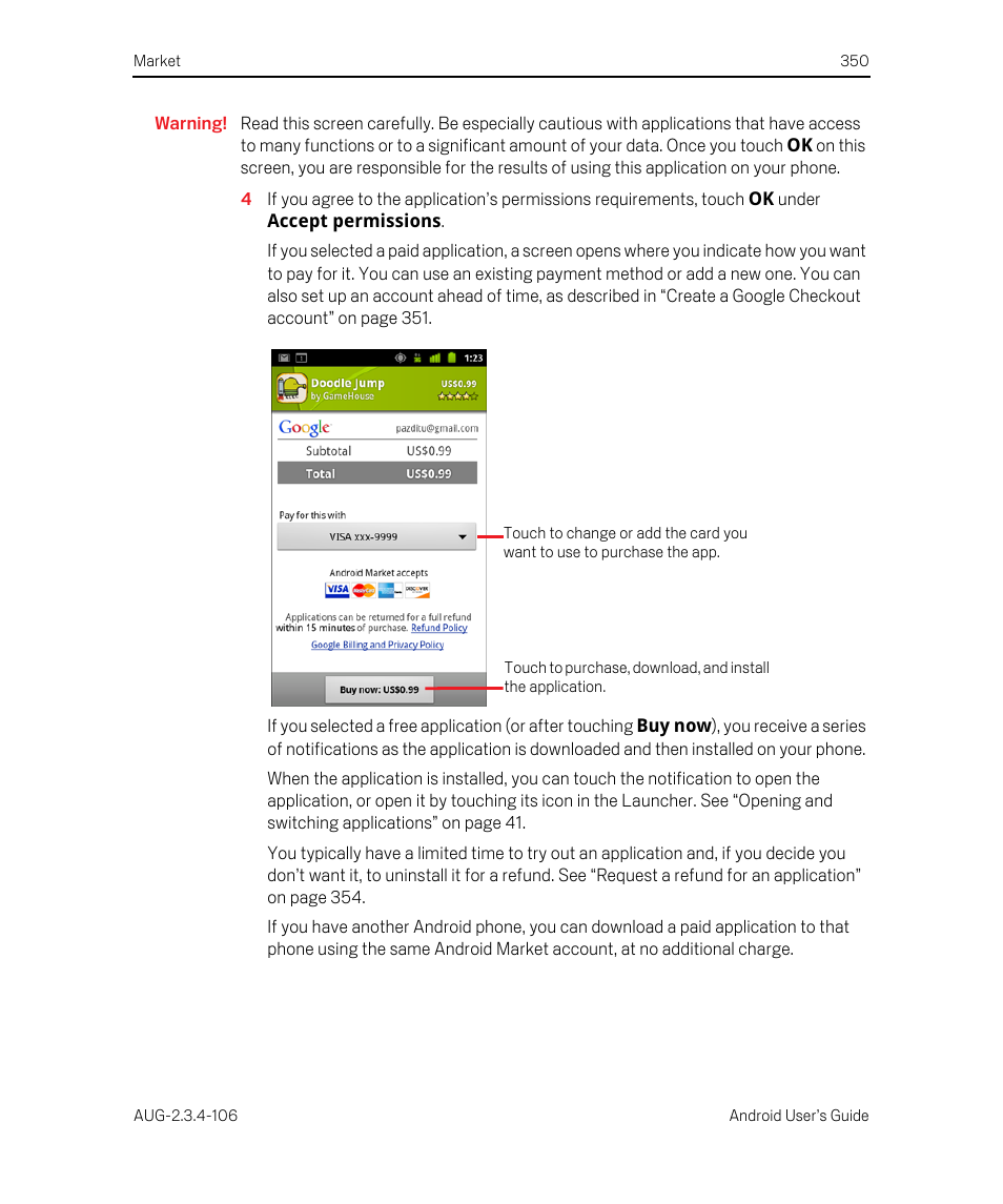 Google Android 2.3.4 Users Guide User Manual | Page 350 / 384