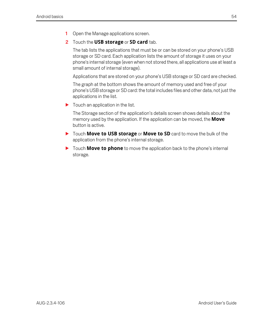 Google Android 2.3.4 Users Guide User Manual | Page 54 / 384