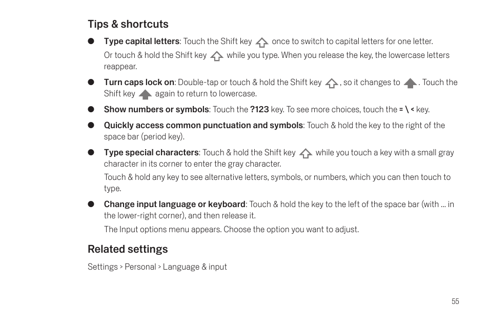 Google Galaxy Nexus Android mobile technology platform 4.0 Users Guide User Manual | Page 57 / 107