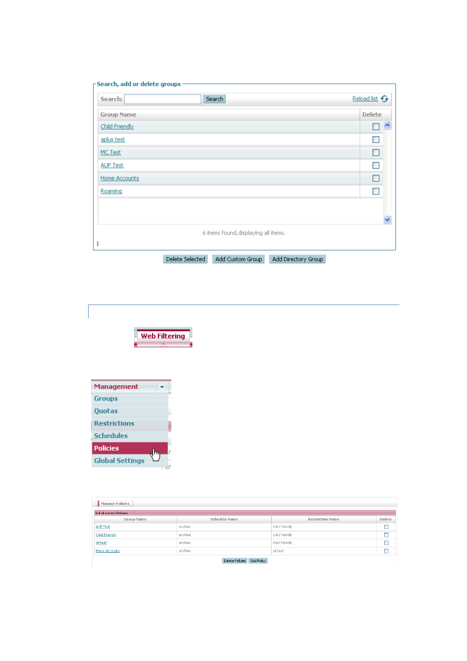 Creating the test policy | Google Anywhere+ Deployment Guide V1.0.1 User Manual | Page 10 / 51