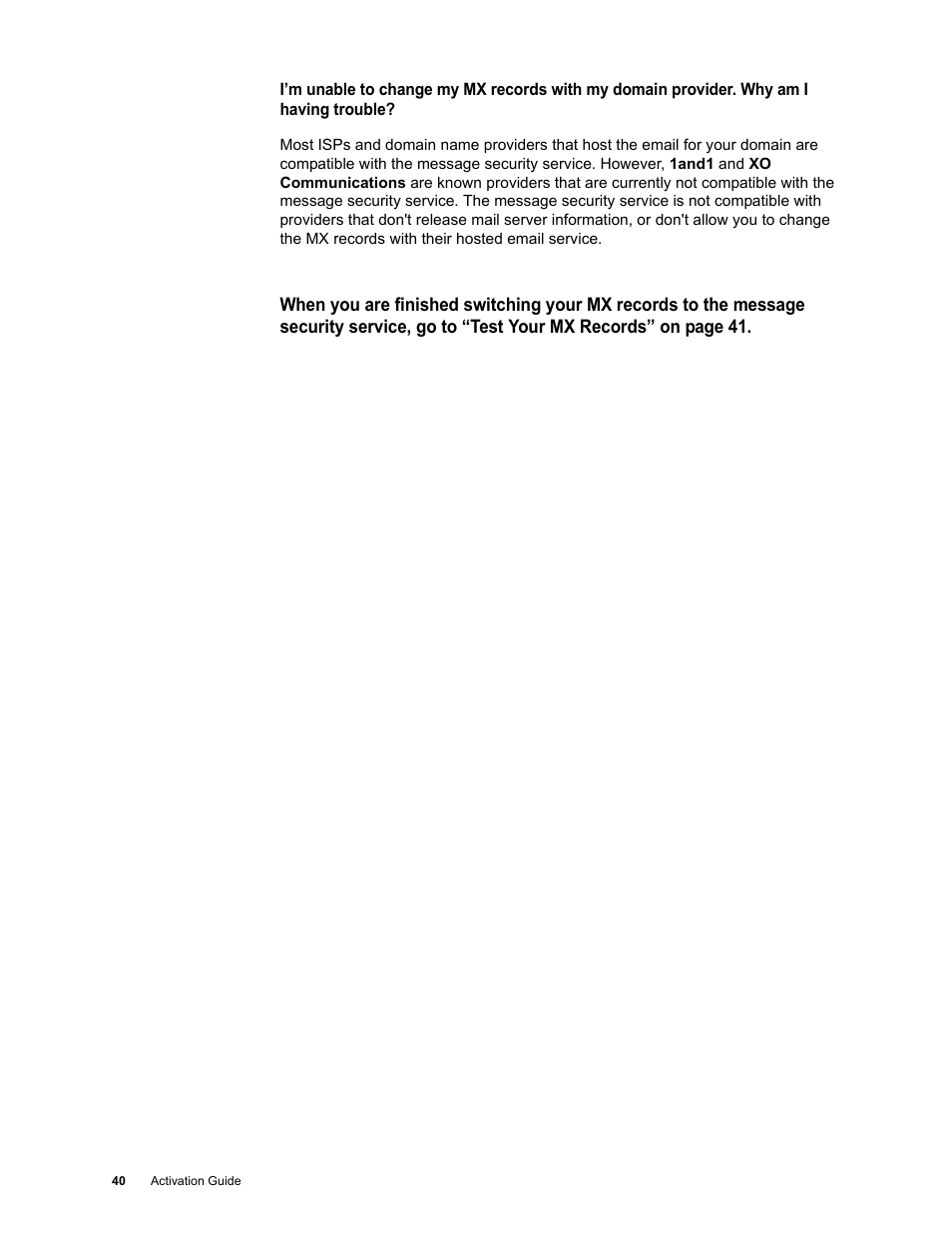 Google Activation Guide Postini Email Security User Manual | Page 36 / 46