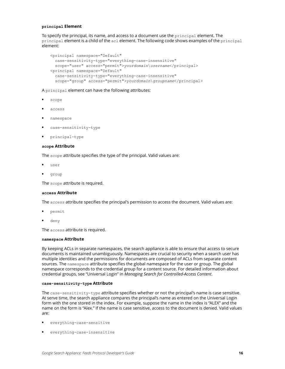 Google Search Appliance Feeds Protocol Developers Guide User Manual | Page 16 / 45