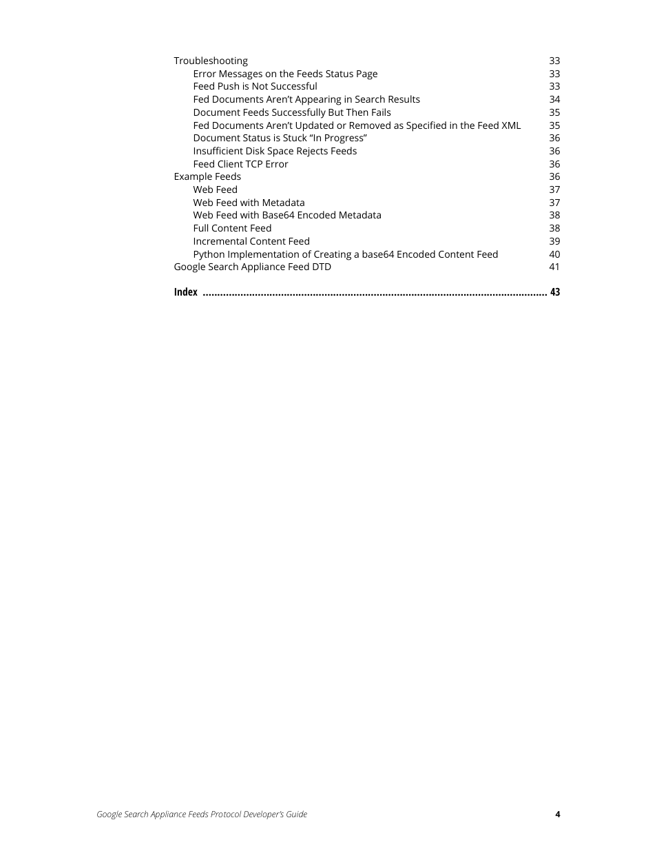 Google Search Appliance Feeds Protocol Developers Guide User Manual | Page 4 / 45