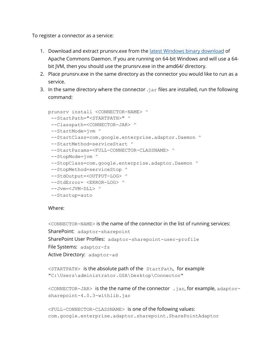 Google Search Appliance Connectors Administration Guide User Manual | Page 15 / 41