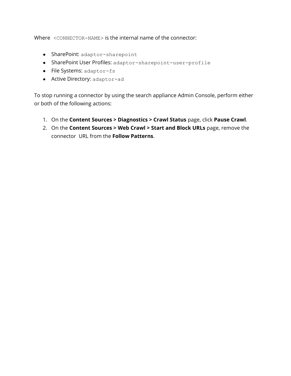 Google Search Appliance Connectors Administration Guide User Manual | Page 18 / 41