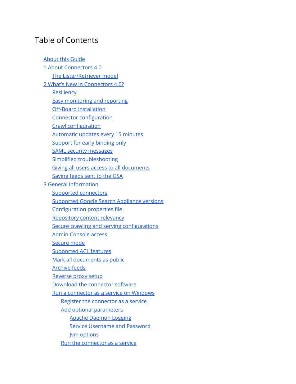 Google Search Appliance Connectors Administration Guide User Manual | Page 2 / 41