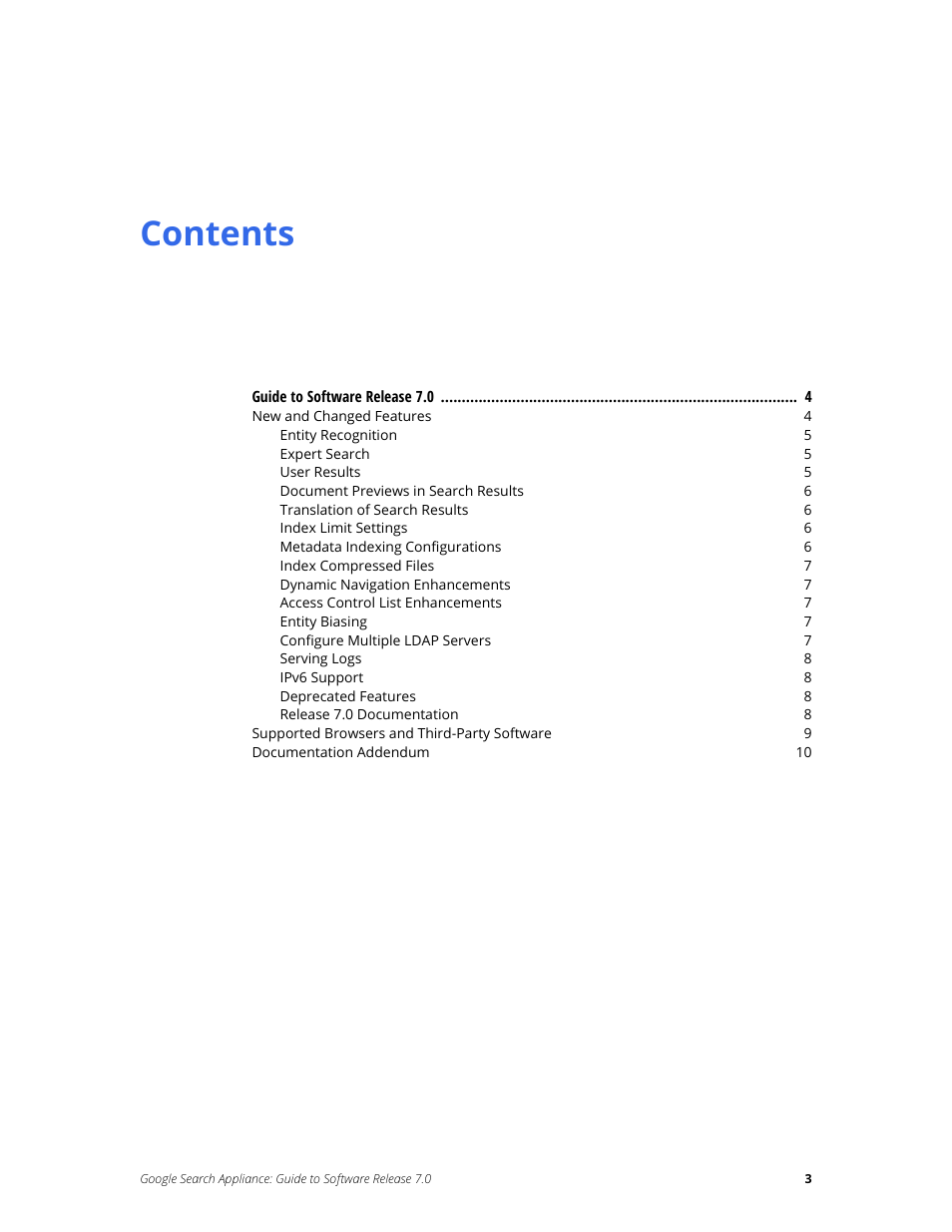 Google Search Appliance Guide to Software Release 7.0 User Manual | Page 3 / 10