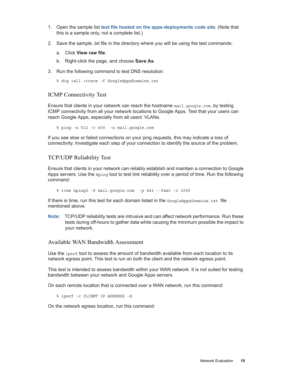 Google Networking Best Practices for Large Deployments User Manual | Page 15 / 42