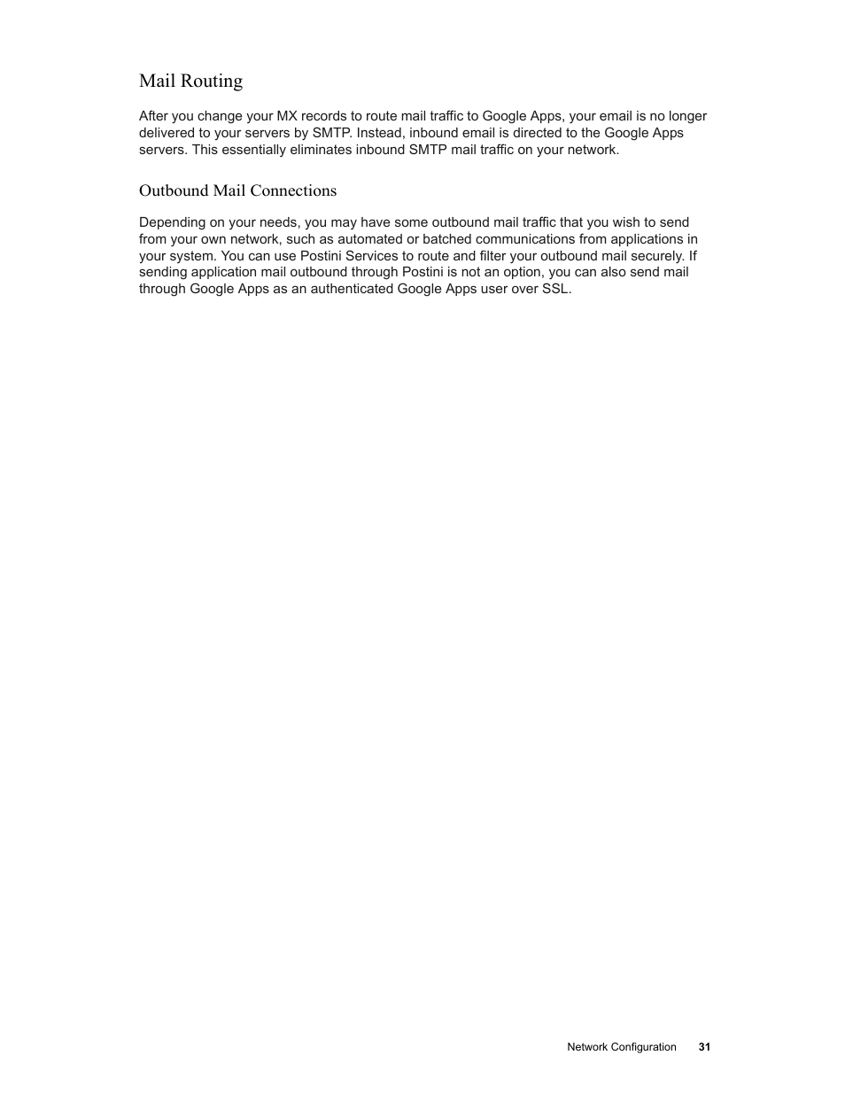 Mail routing | Google Networking Best Practices for Large Deployments User Manual | Page 31 / 42