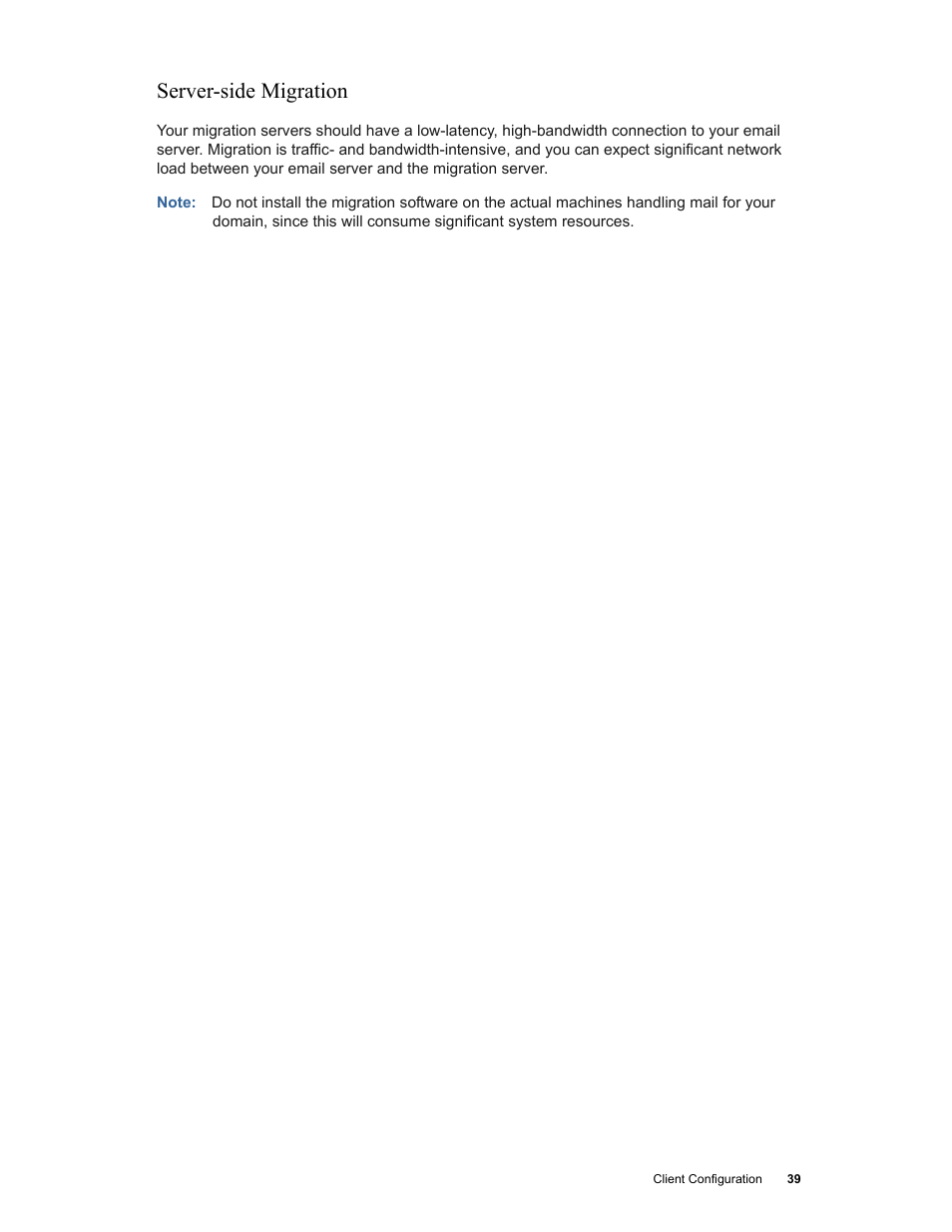 Server-side migration | Google Networking Best Practices for Large Deployments User Manual | Page 39 / 42
