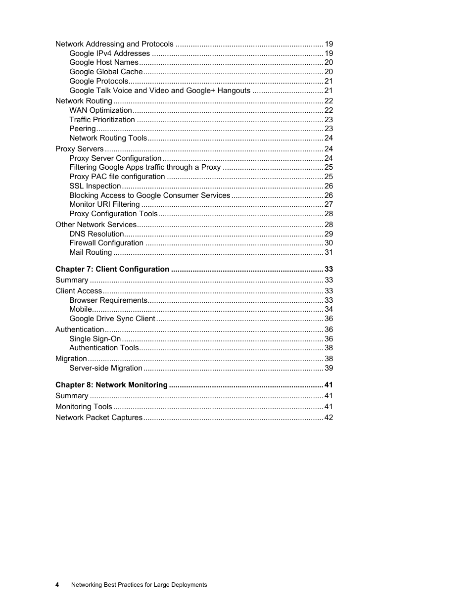 Google Networking Best Practices for Large Deployments User Manual | Page 4 / 42