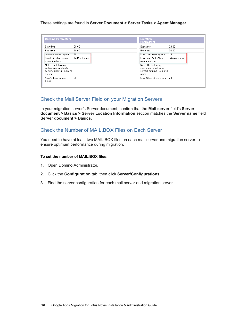 Google Apps Migration for Lotus Notes Installation & Administration Guide User Manual | Page 26 / 100