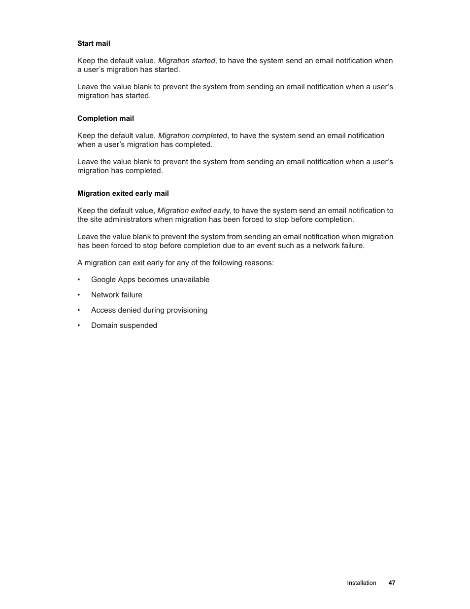 Google Apps Migration for Lotus Notes Installation & Administration Guide User Manual | Page 47 / 100