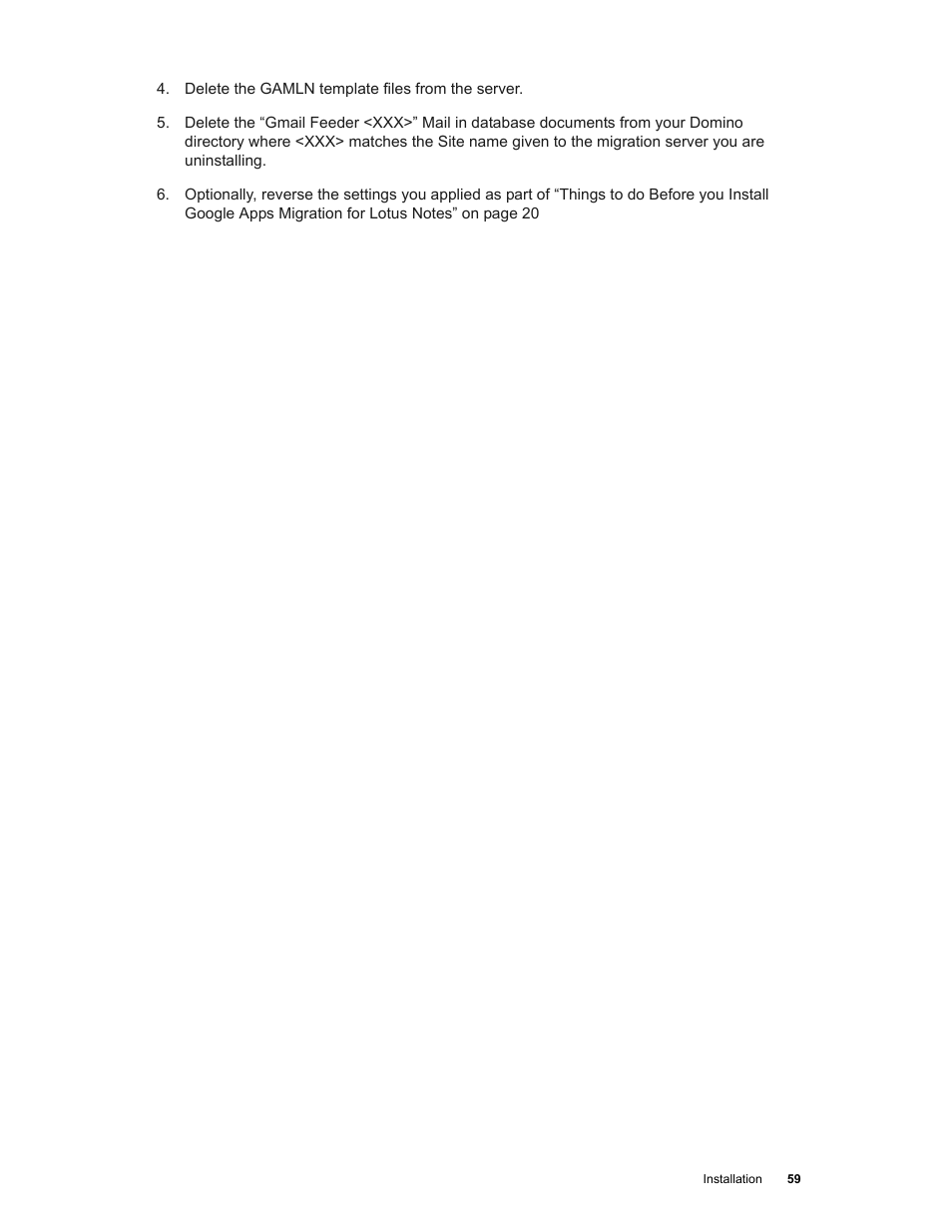 Google Apps Migration for Lotus Notes Installation & Administration Guide User Manual | Page 59 / 100