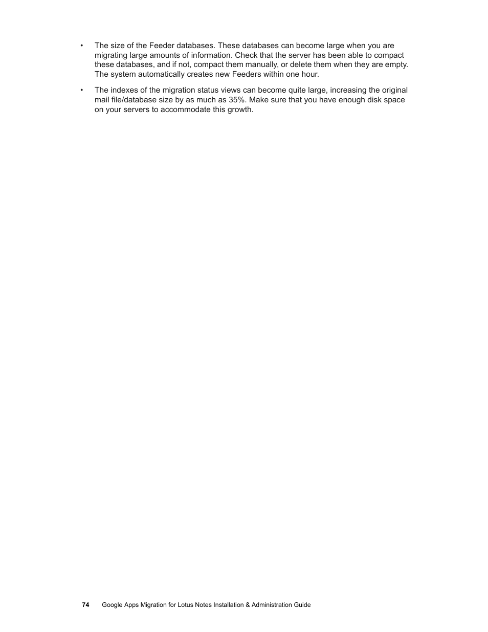 Google Apps Migration for Lotus Notes Installation & Administration Guide User Manual | Page 74 / 100