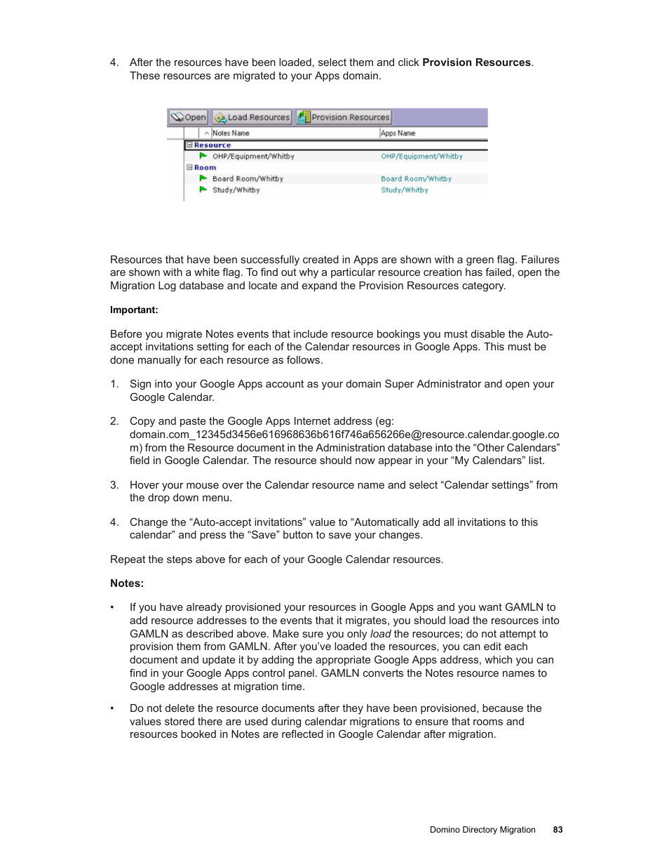 Google Apps Migration for Lotus Notes Installation & Administration Guide User Manual | Page 83 / 100