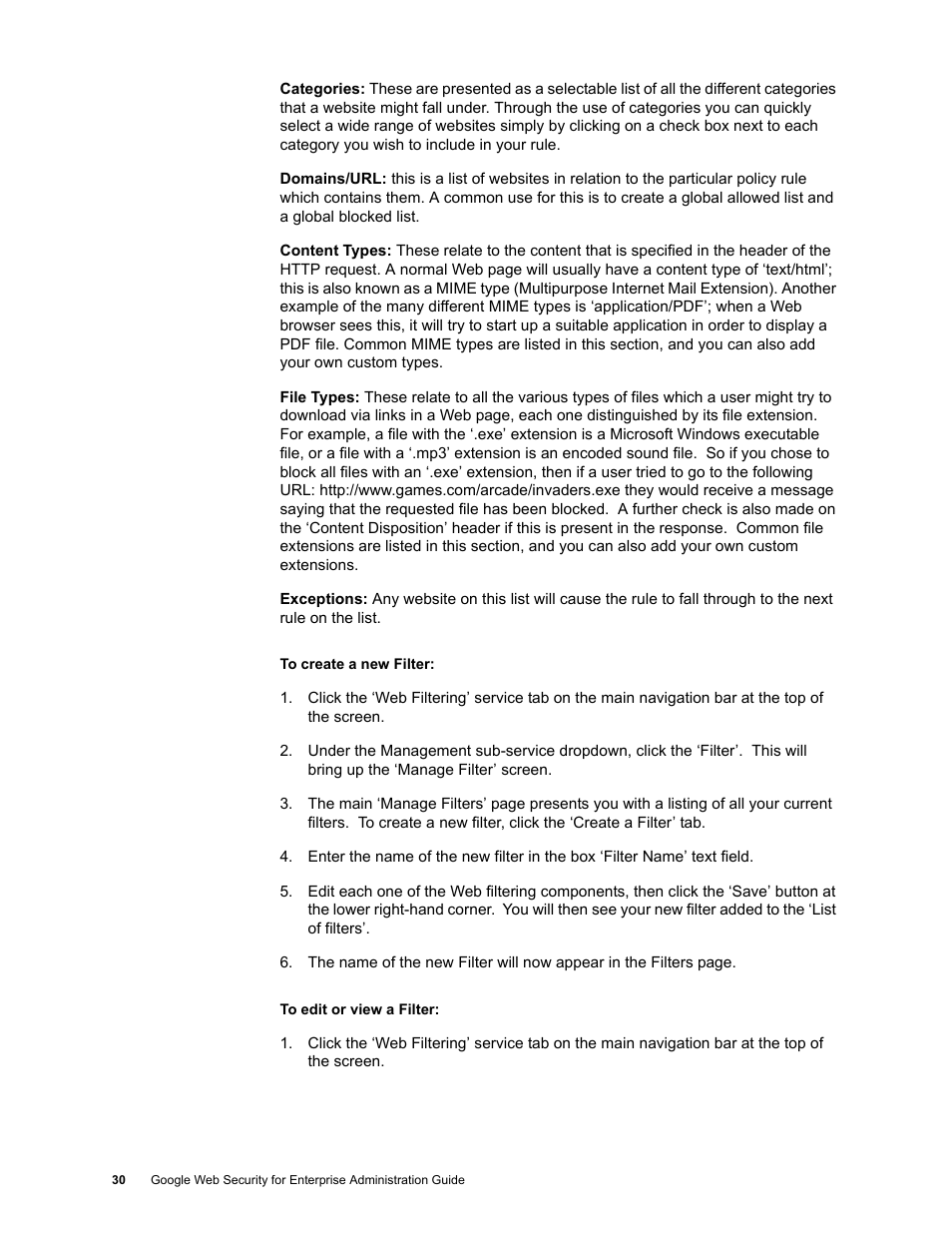 Google Web Security for Enterprise Administration Guide User Manual | Page 27 / 83