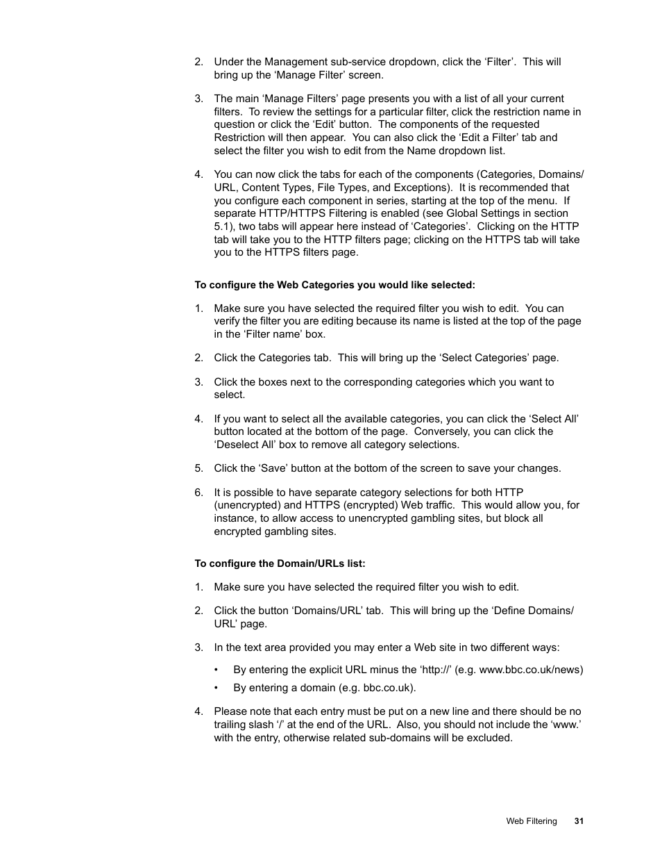 Google Web Security for Enterprise Administration Guide User Manual | Page 28 / 83