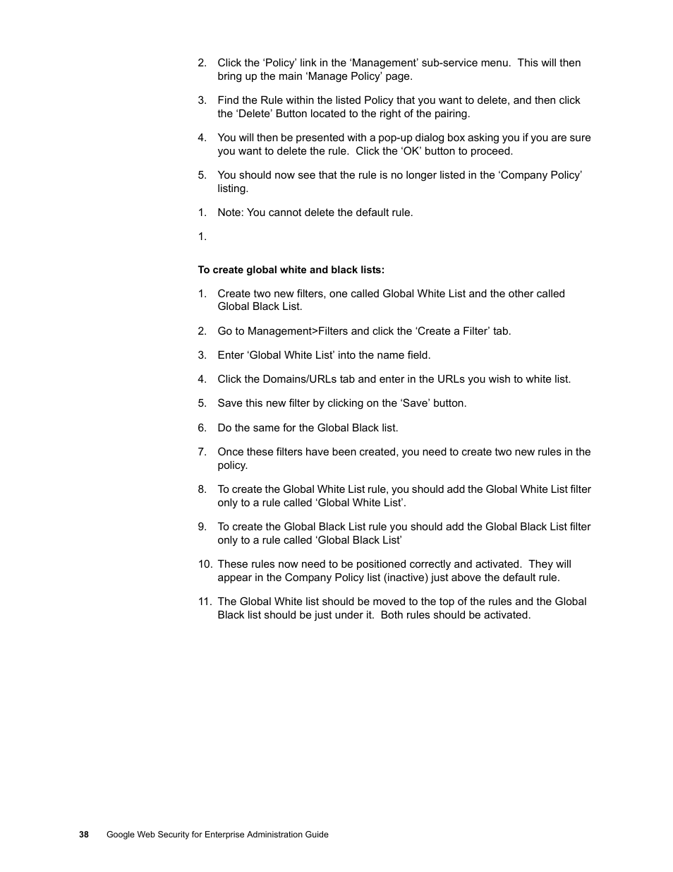 Google Web Security for Enterprise Administration Guide User Manual | Page 35 / 83