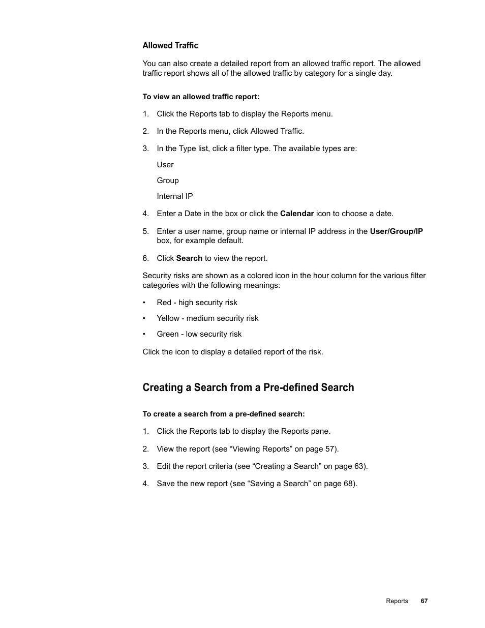 Creating a search from a pre-defined search | Google Web Security for Enterprise Administration Guide User Manual | Page 64 / 83