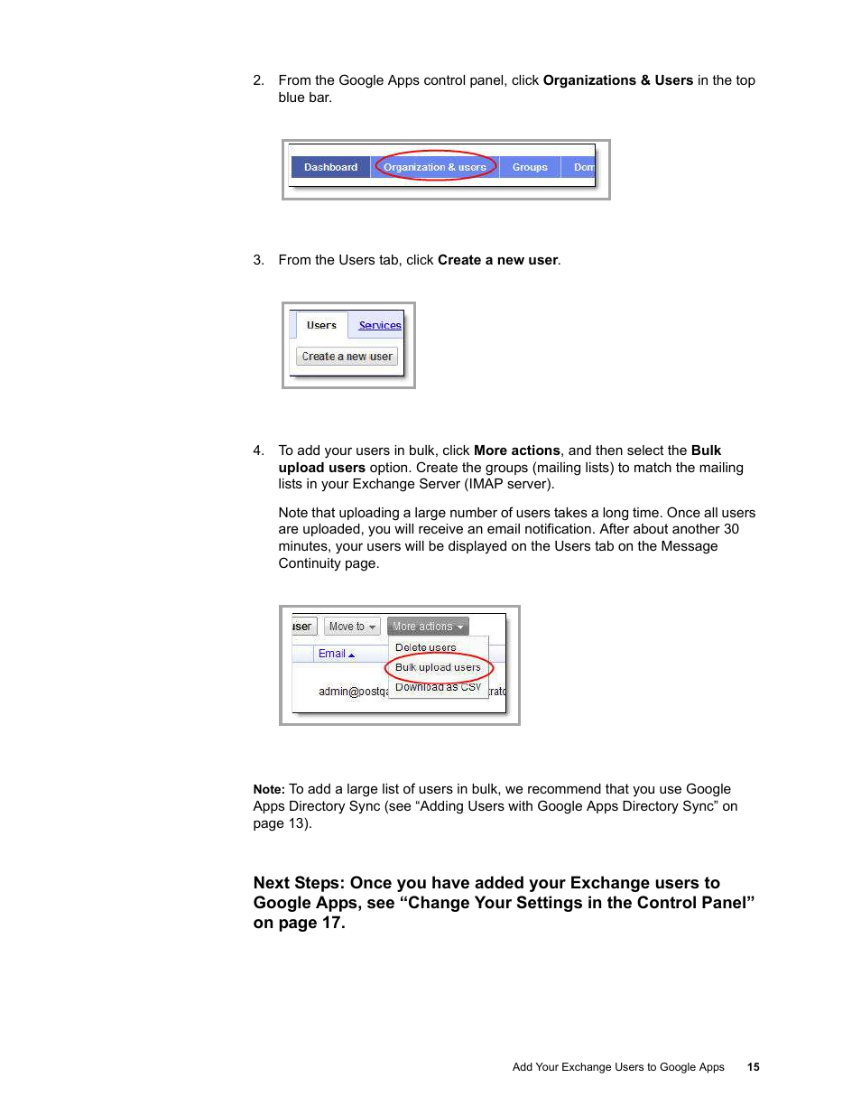 Google Message Continuity Setup and Administration Guide User Manual | Page 12 / 33