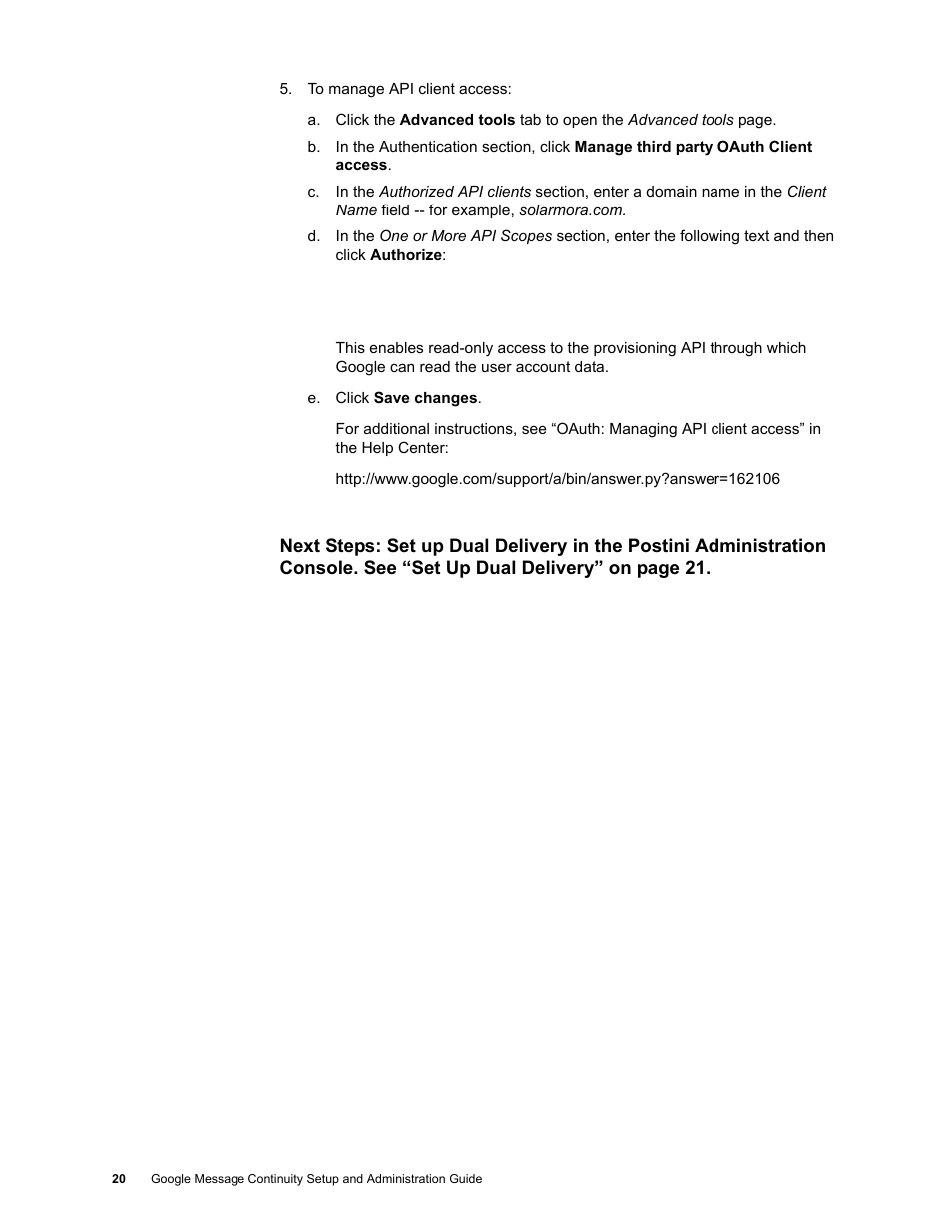 Google Message Continuity Setup and Administration Guide User Manual | Page 16 / 33