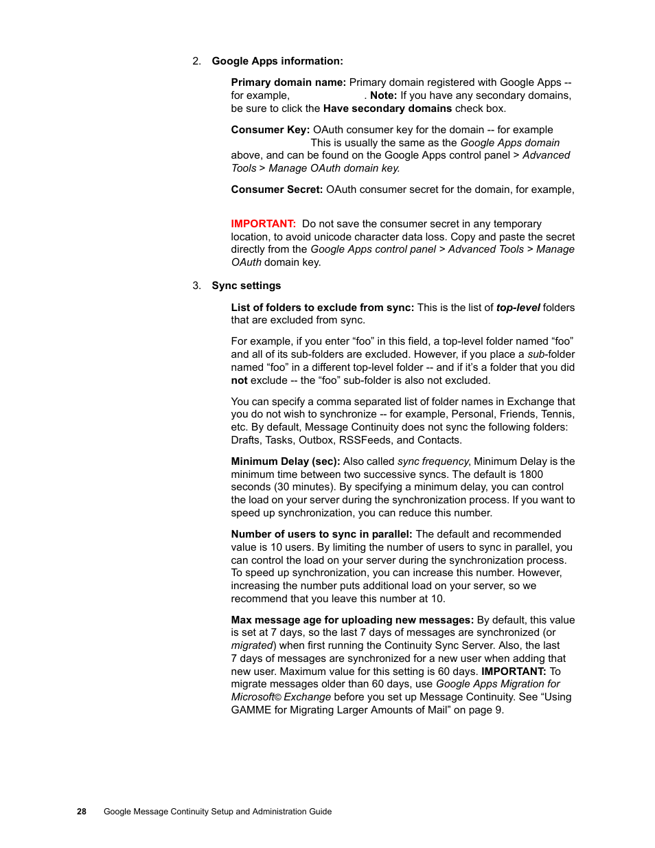 Google Message Continuity Setup and Administration Guide User Manual | Page 24 / 33