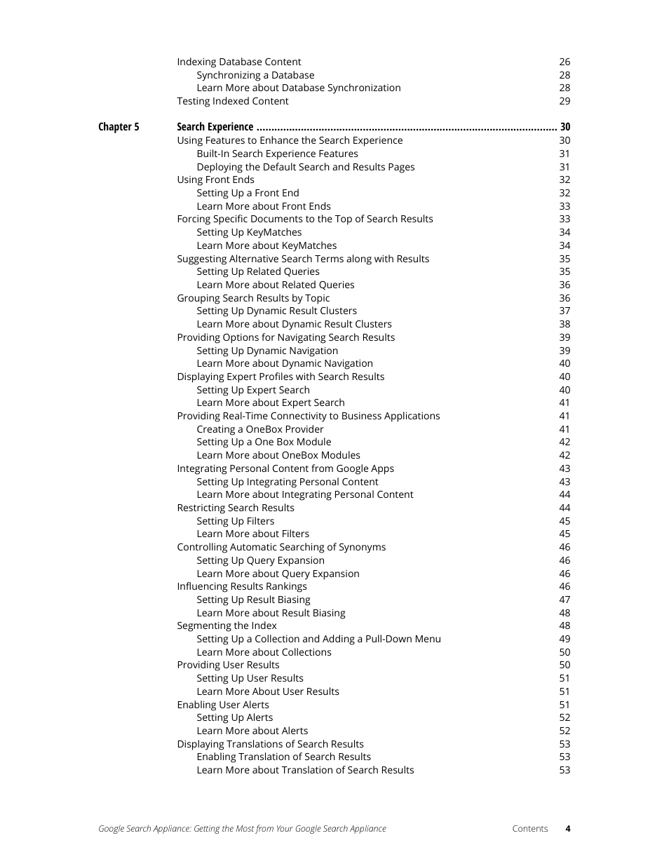 Google Search Appliance Getting the Most from Your Google Search Appliance User Manual | Page 4 / 77