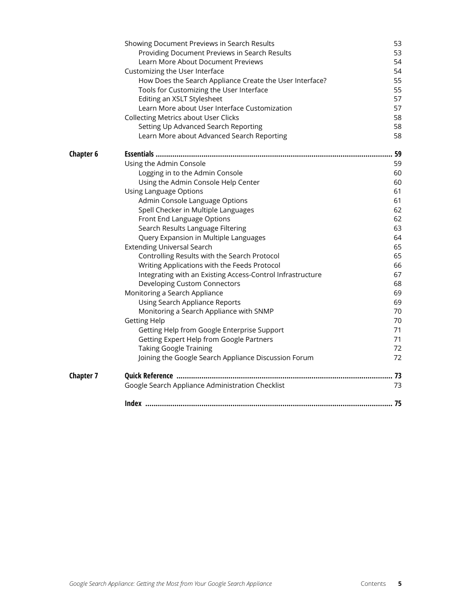 Google Search Appliance Getting the Most from Your Google Search Appliance User Manual | Page 5 / 77