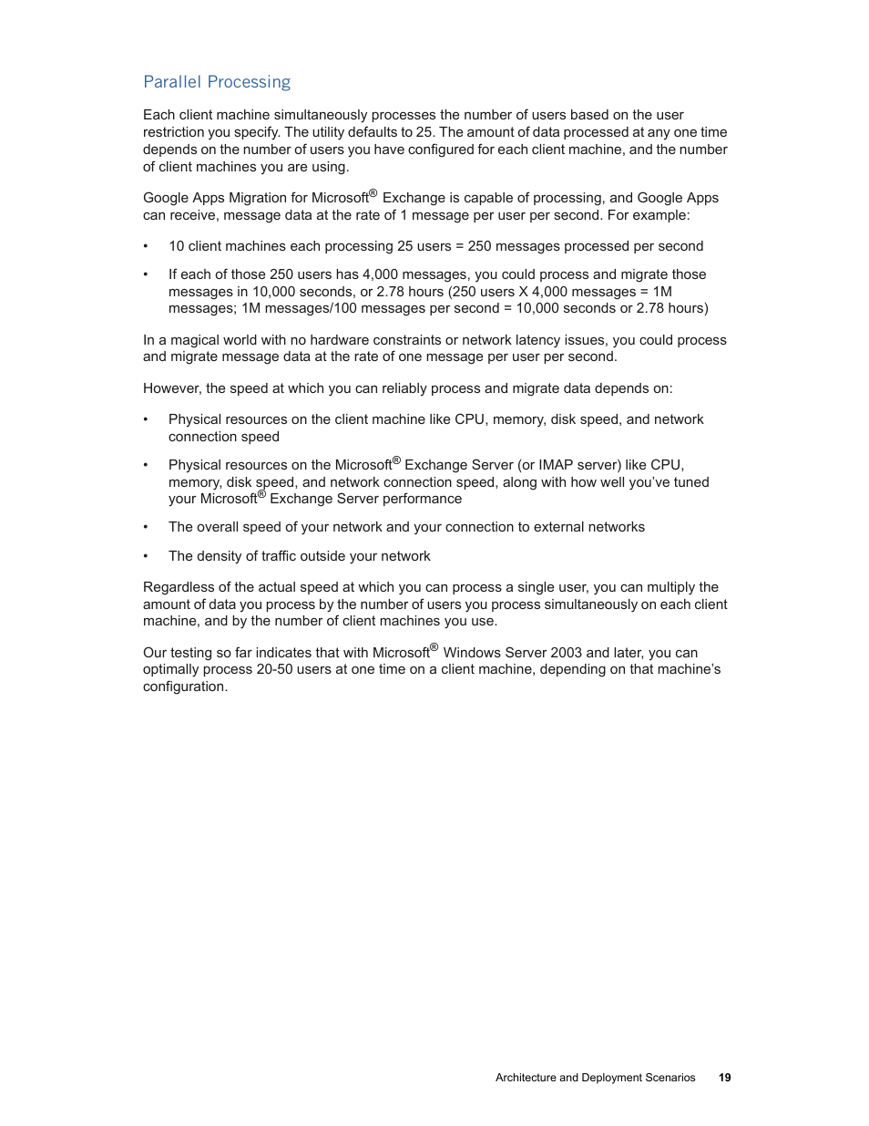 Google Apps Migration for Microsoft Exchange Administration Guide User Manual | Page 19 / 78