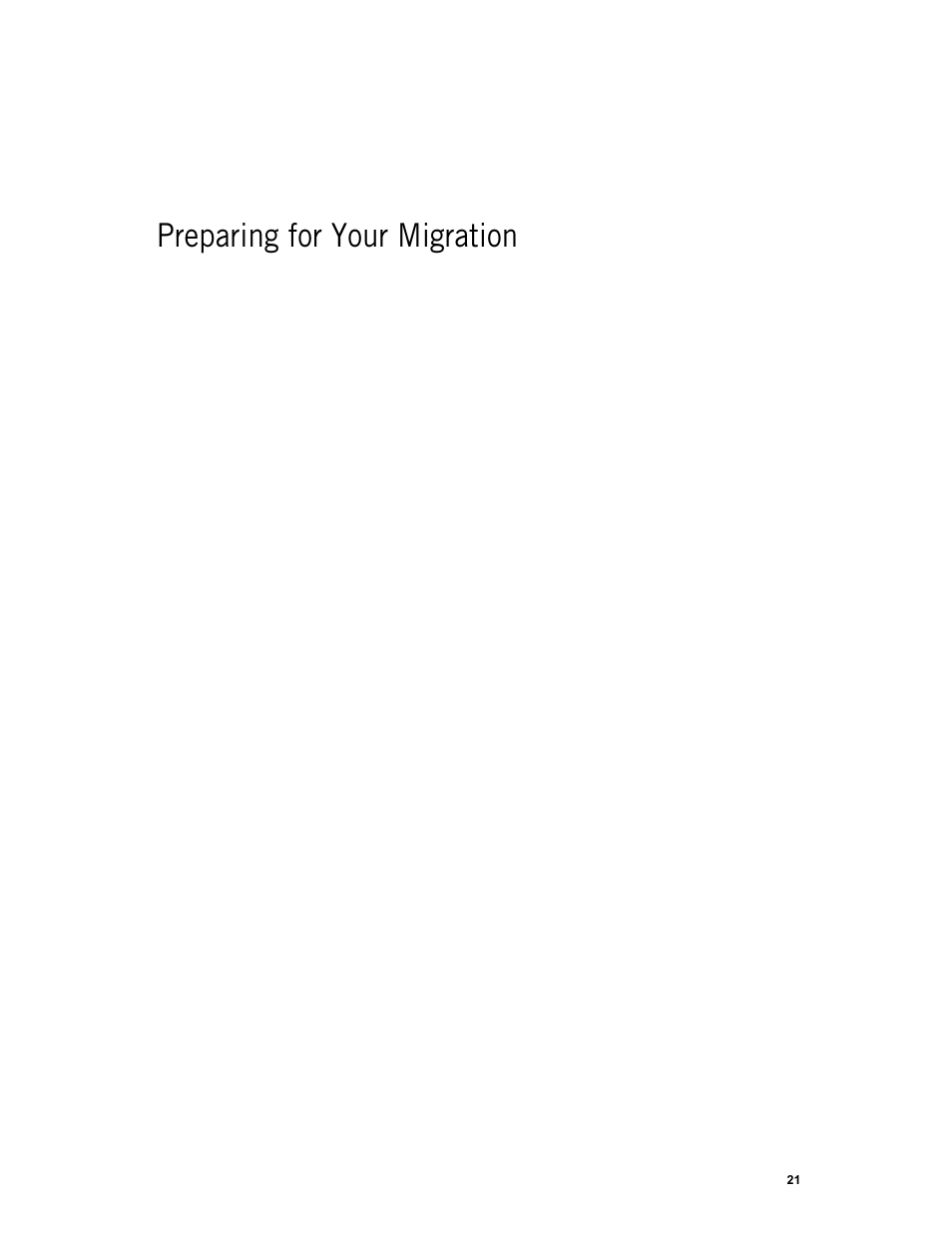 Preparing for your migration, Chapter 3: preparing for your migration, Preparing for your migration” on | Google Apps Migration for Microsoft Exchange Administration Guide User Manual | Page 21 / 78