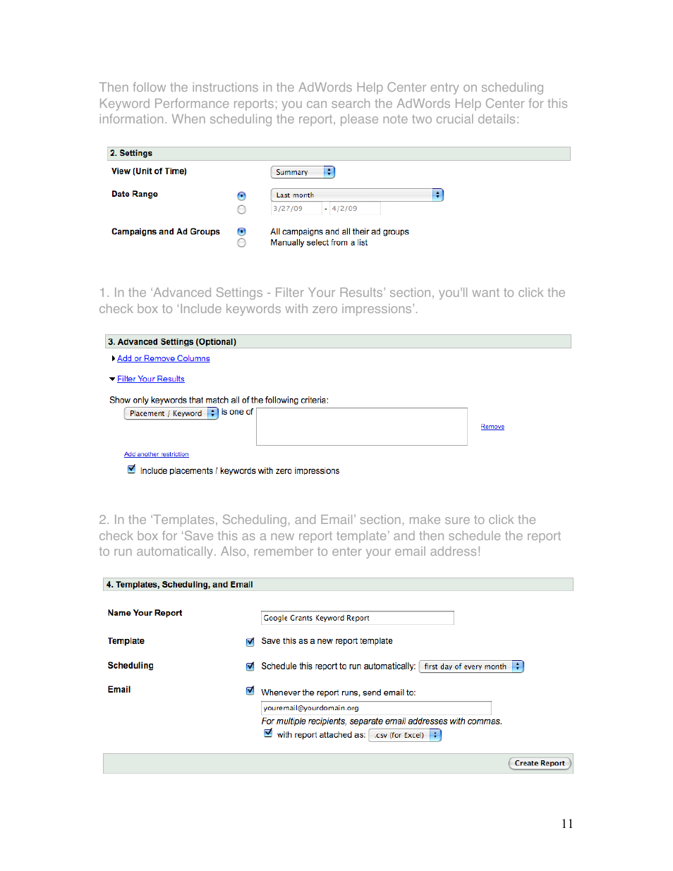 Google Grants Ongoing Management Guide User Manual | Page 11 / 26