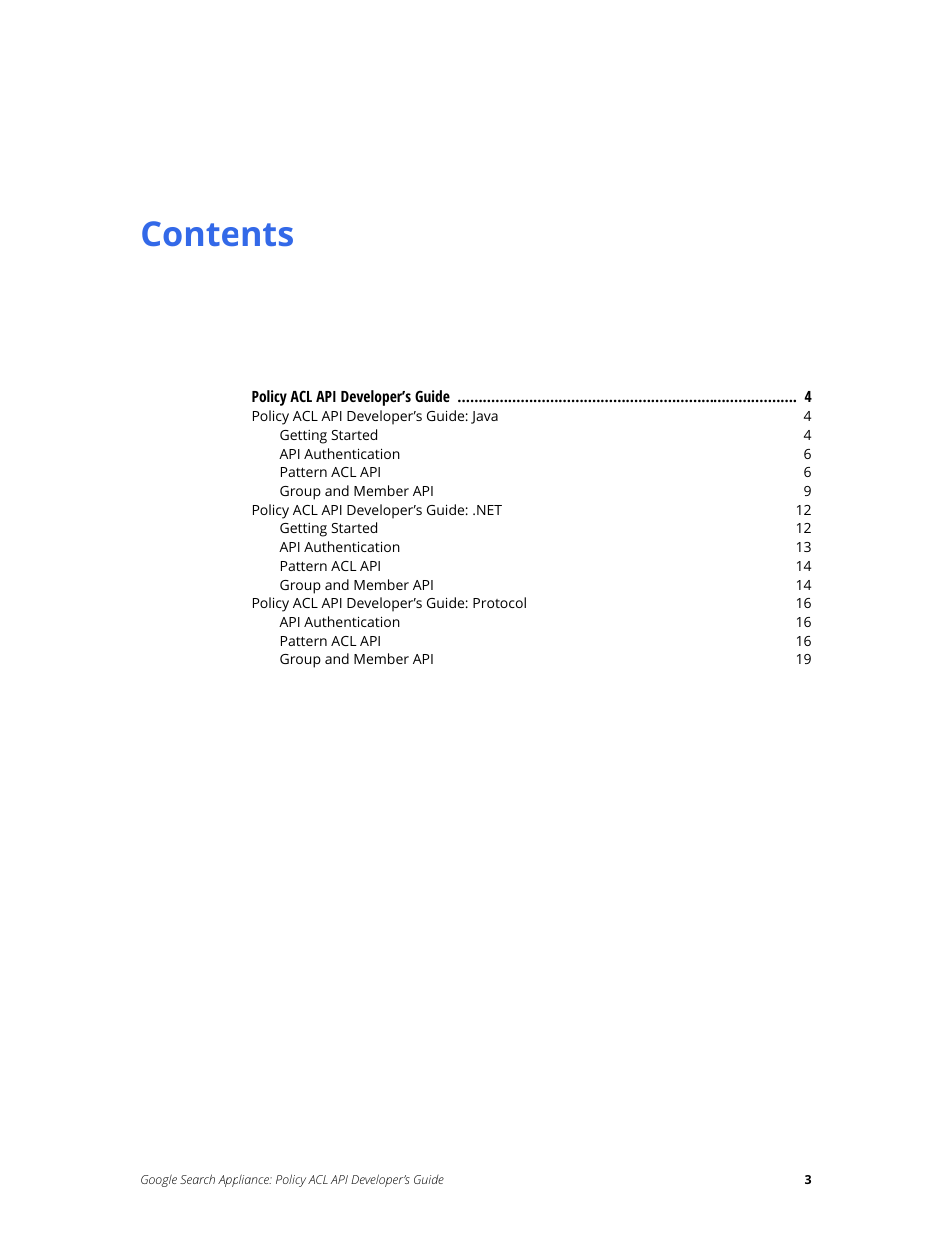 Google Search Appliance Policy ACL API Developers Guide User Manual | Page 3 / 24