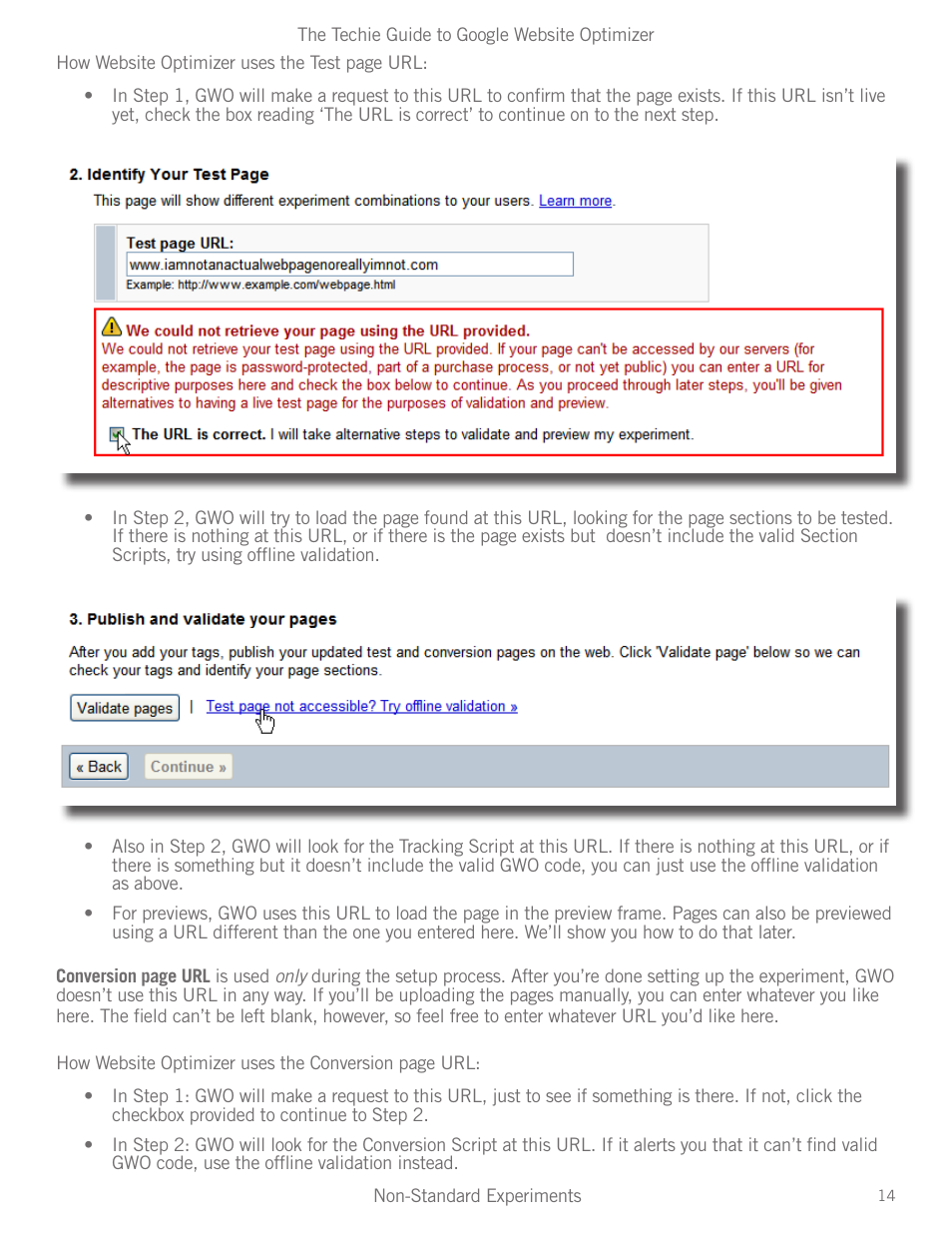 Google Website Optimizer v 1.0 The Techie Guide User Manual | Page 14 / 26