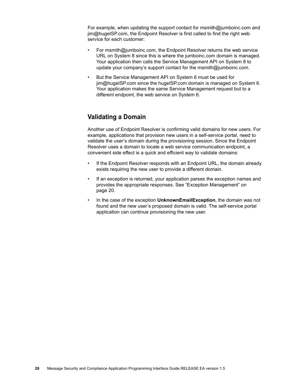 Validating a domain | Google Apps Security and Compliance Services Web Services Application Programming Interface Guide, Early Access Version 1.5 User Manual | Page 28 / 70