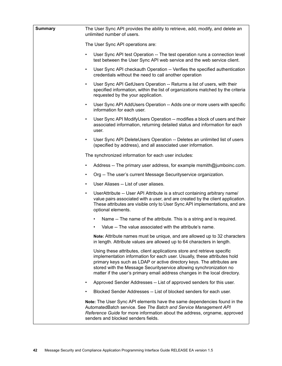 Google Apps Security and Compliance Services Web Services Application Programming Interface Guide, Early Access Version 1.5 User Manual | Page 44 / 70
