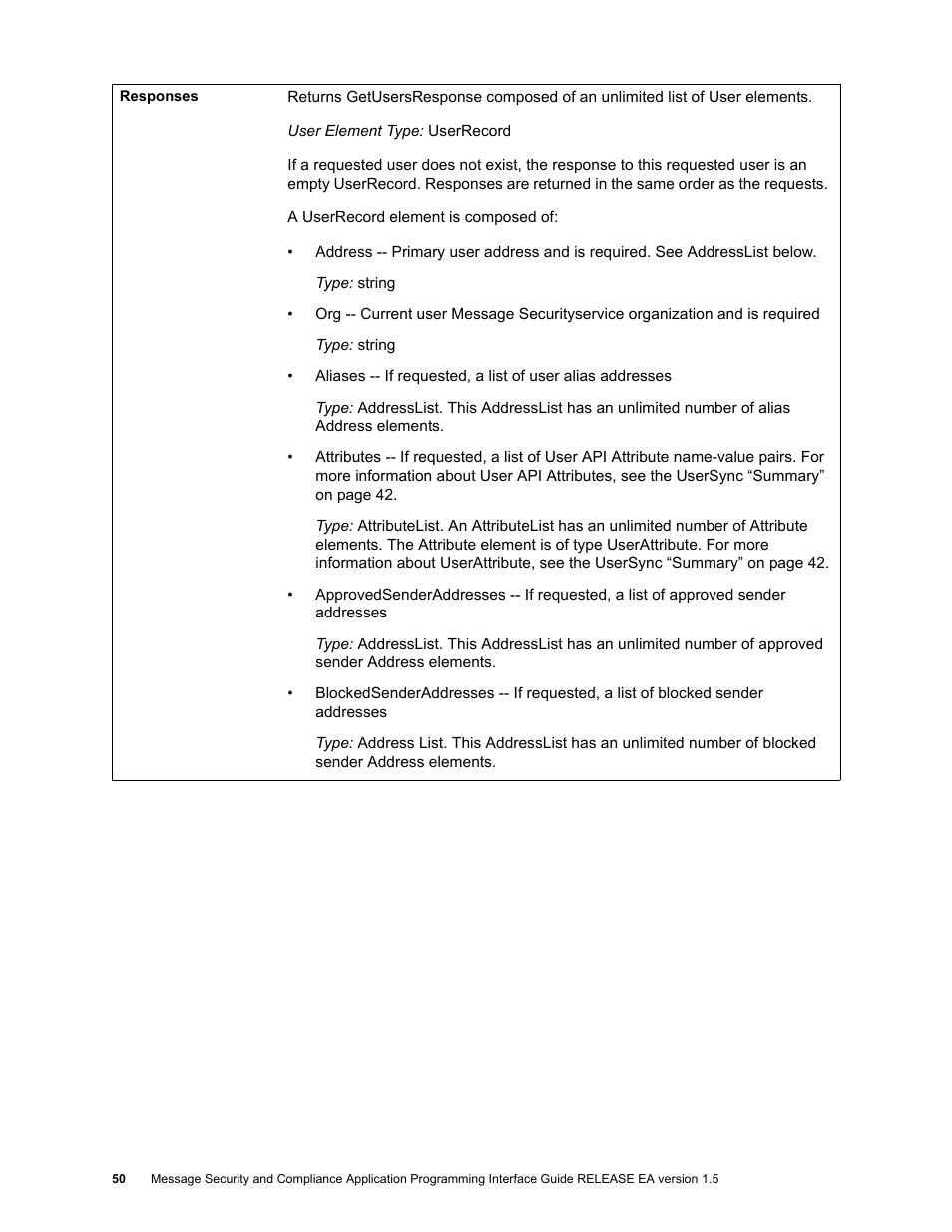 Google Apps Security and Compliance Services Web Services Application Programming Interface Guide, Early Access Version 1.5 User Manual | Page 52 / 70