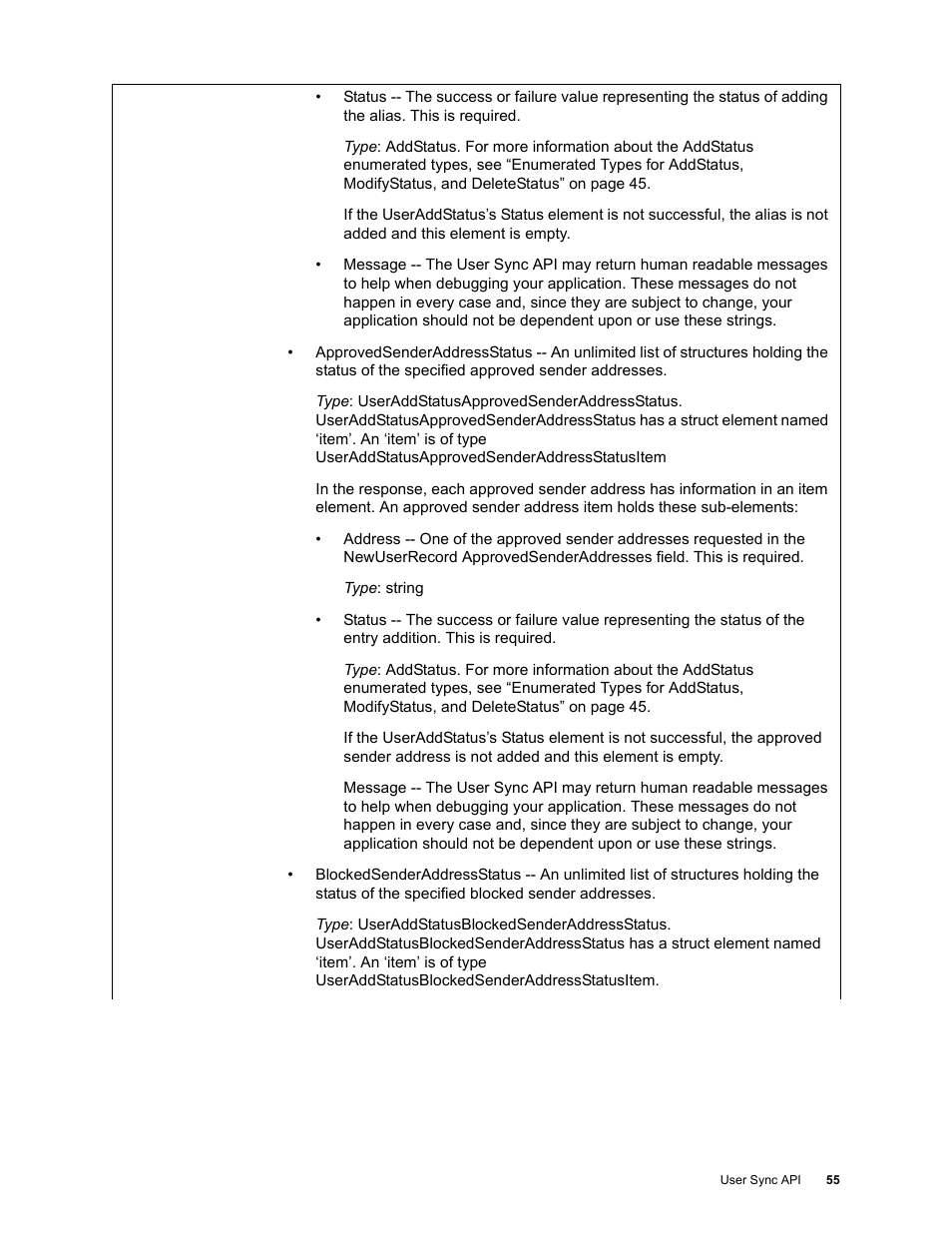 Google Apps Security and Compliance Services Web Services Application Programming Interface Guide, Early Access Version 1.5 User Manual | Page 57 / 70
