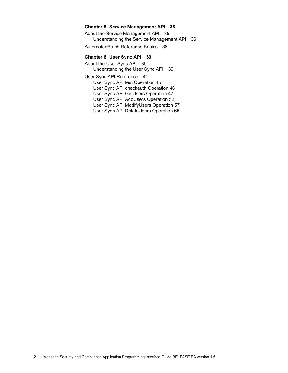 Google Apps Security and Compliance Services Web Services Application Programming Interface Guide, Early Access Version 1.5 User Manual | Page 6 / 70