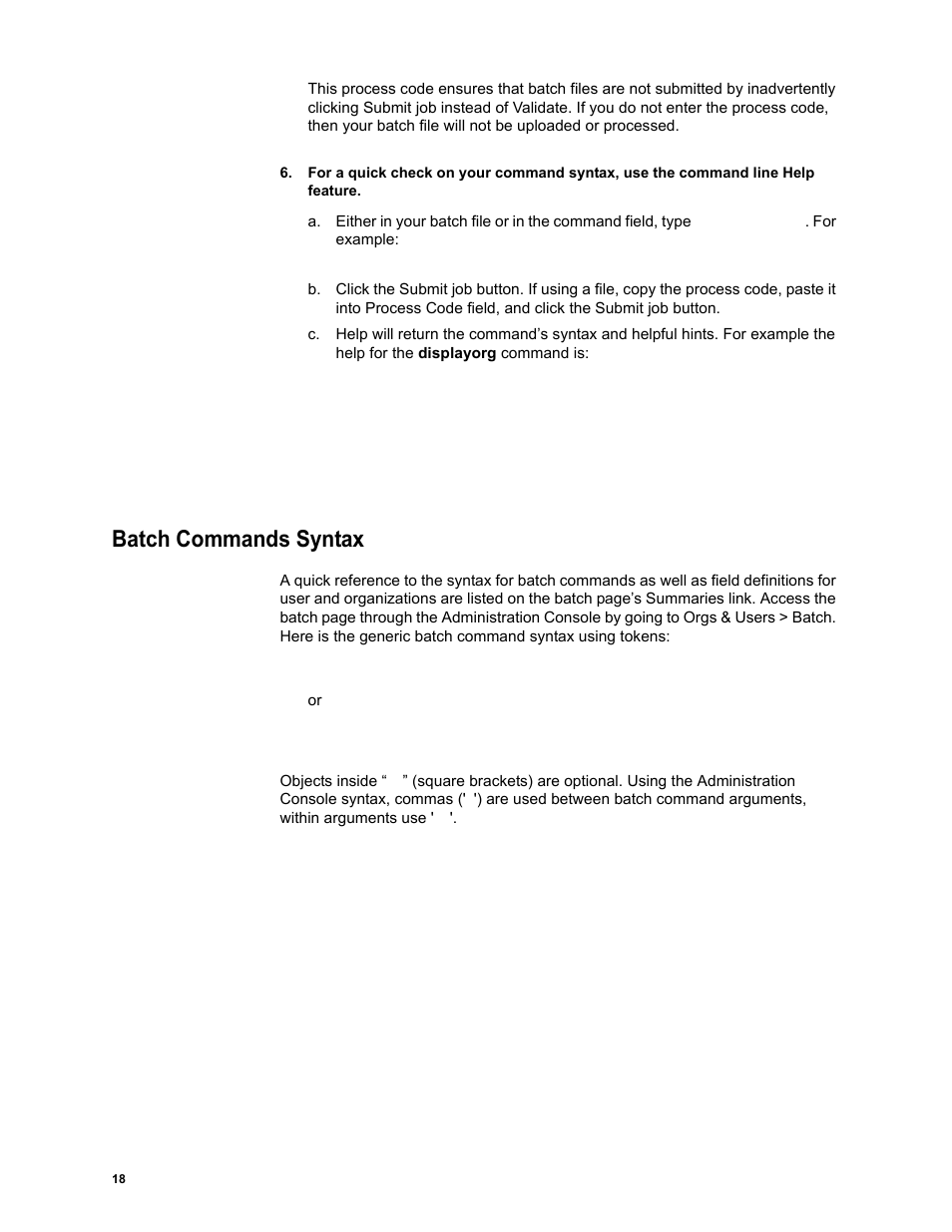 Batch commands syntax | Google Message Security Batch Reference Guide User Manual | Page 17 / 561