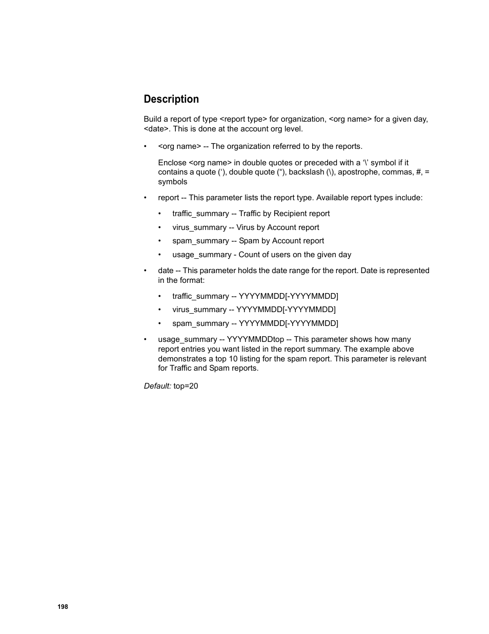 Description | Google Message Security Batch Reference Guide User Manual | Page 195 / 561