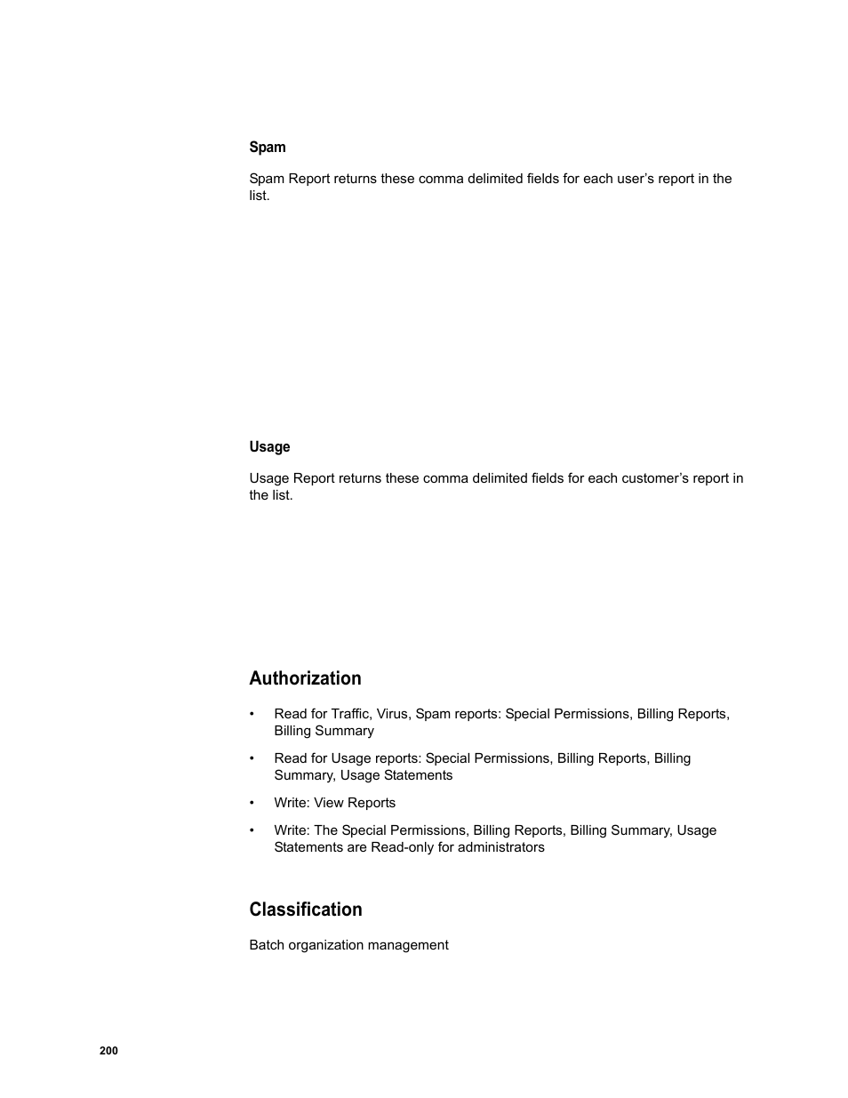 Authorization, Classification | Google Message Security Batch Reference Guide User Manual | Page 197 / 561