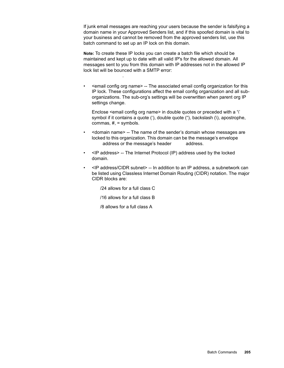 Google Message Security Batch Reference Guide User Manual | Page 202 / 561