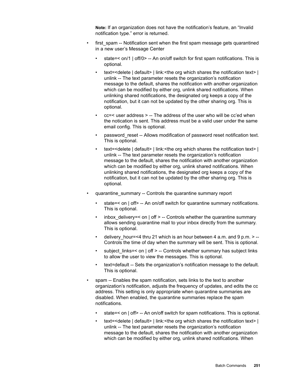 Google Message Security Batch Reference Guide User Manual | Page 248 / 561