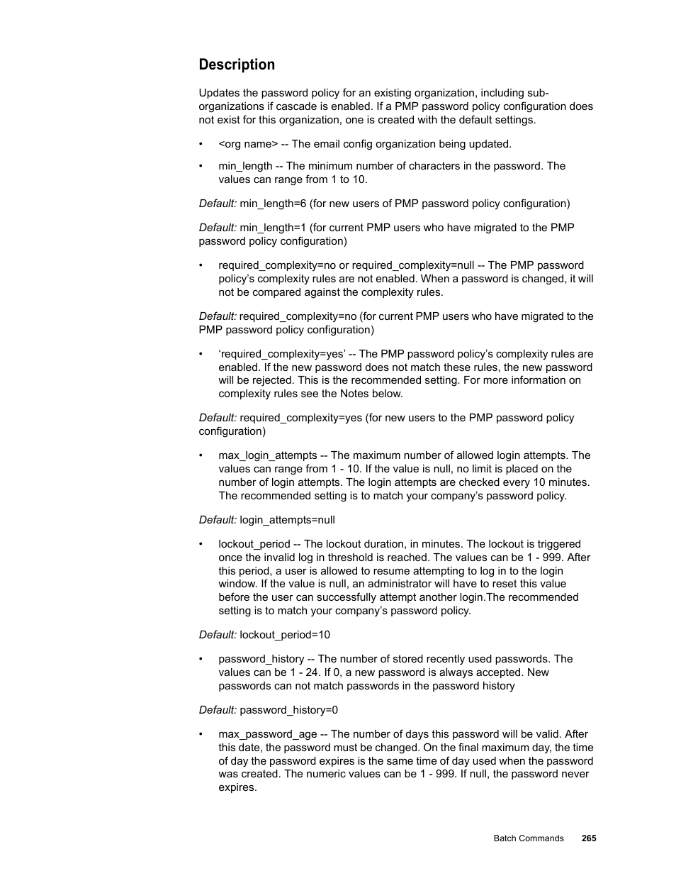 Description | Google Message Security Batch Reference Guide User Manual | Page 262 / 561