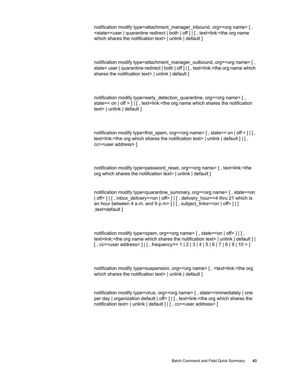 Google Message Security Batch Reference Guide User Manual | Page 42 / 561